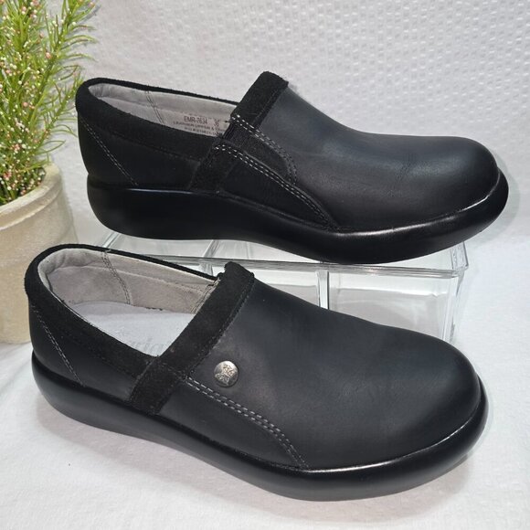 ALEGRIA EMRY OILED BLACK CLOG WOMENS SIZE 36 EURO (US SIZE 6.5) EUC - Picture 2 of 10